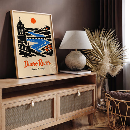 Duero River Spain Portugal Travel Poster