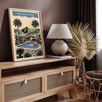 Palm Springs California Travel Poster
