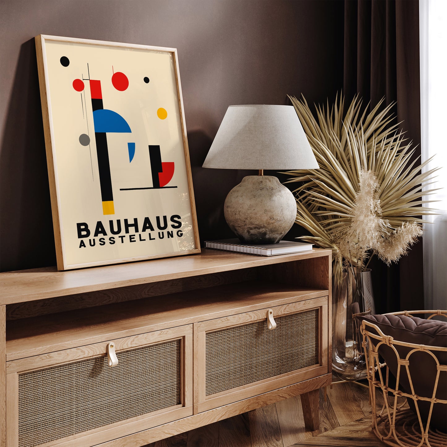 Bauhaus Retro Exhibition Art Print