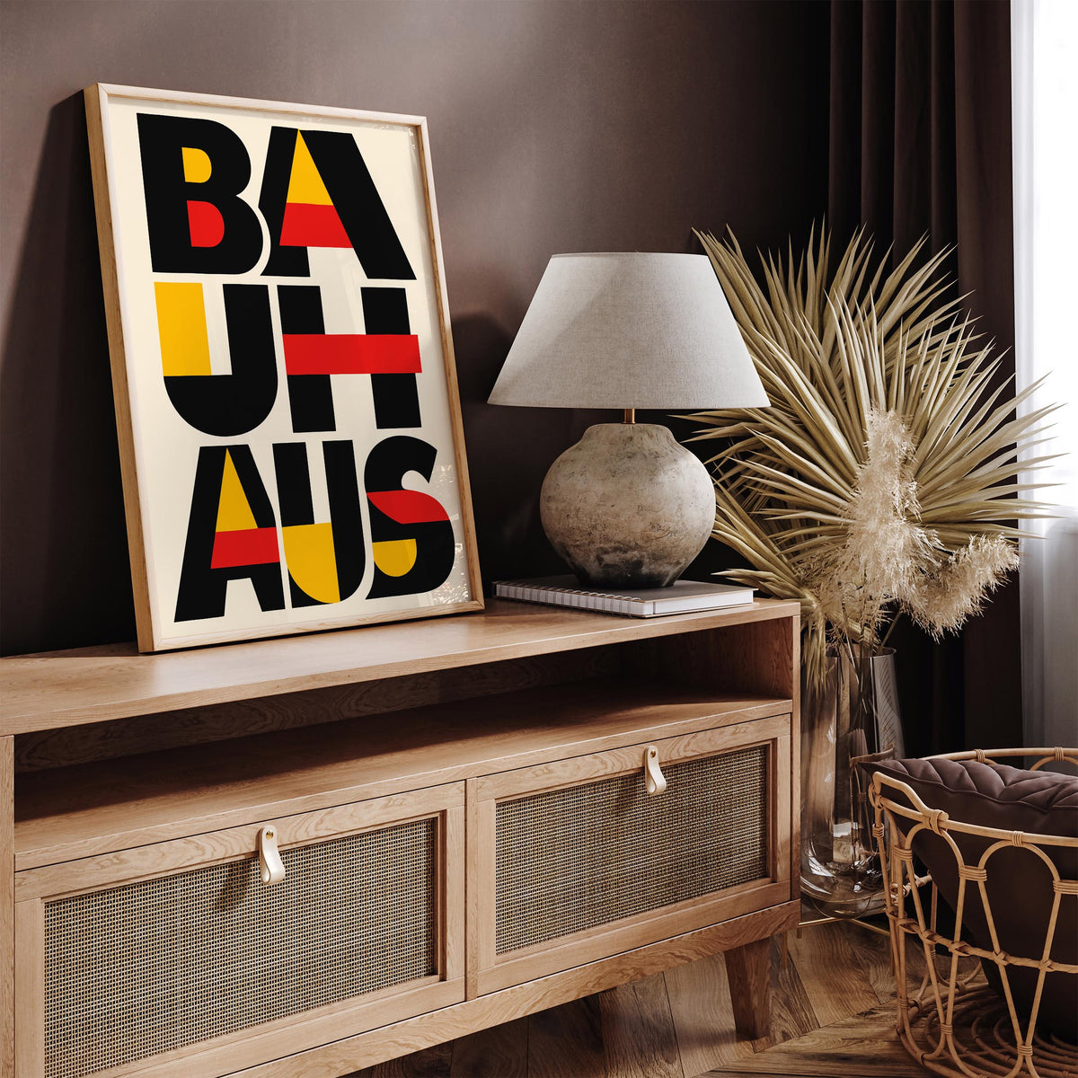 Bauhaus Modern Typography Art Poster