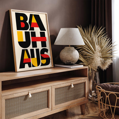 Bauhaus Modern Typography Art Poster