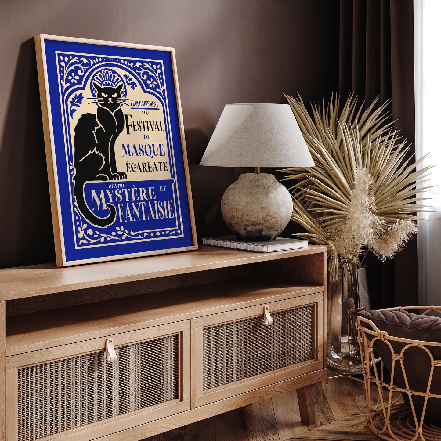 Festival du Masque Vintage Theatre Poster