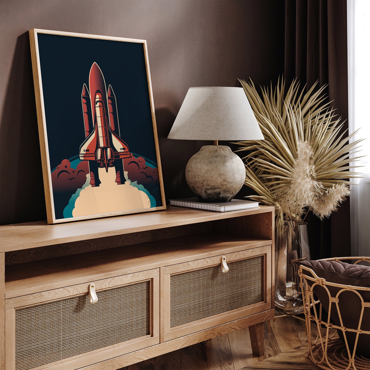 Minimal Space Shuttle Poster