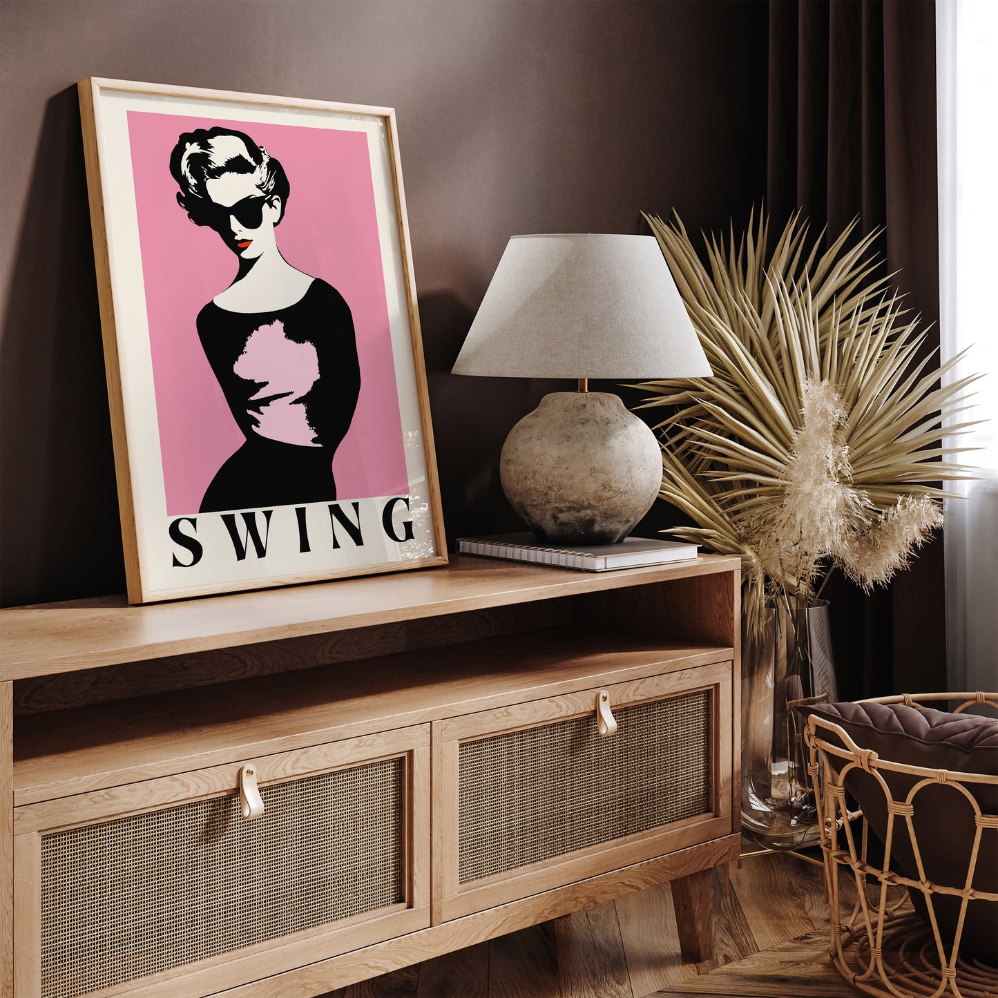 Swing Retro 60s Fashion Art Print