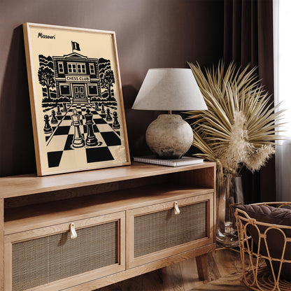 Chess Club Poster, St. Louis, Missouri Print