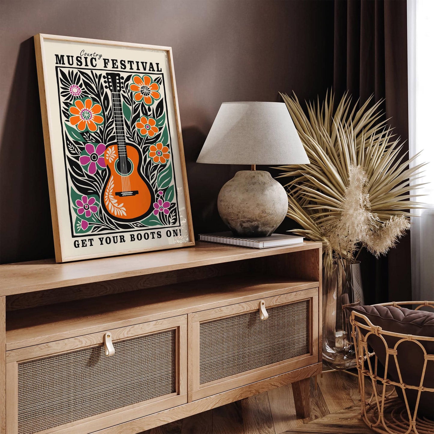 Country Music Folk Poster