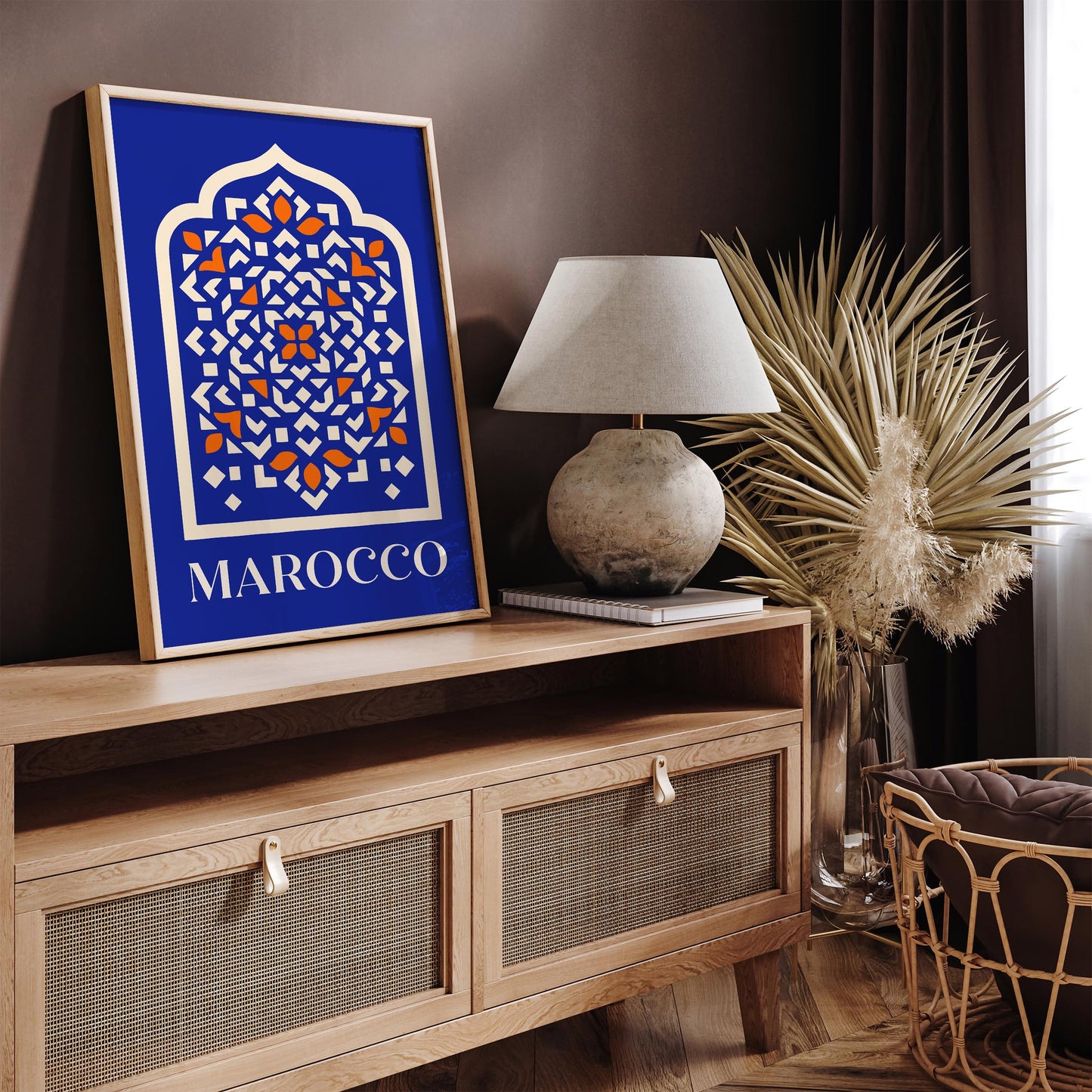 Marocco Abstract Travel Poster