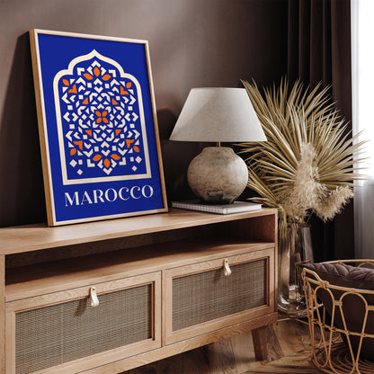 Marocco Abstract Travel Poster