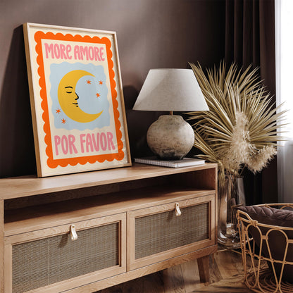 More Amore Por Favor Moon Poster