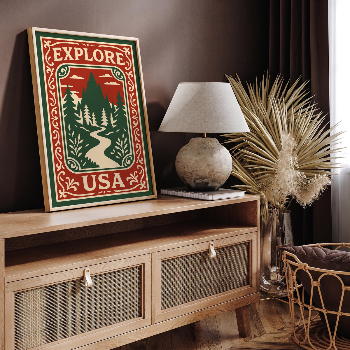 Explore USA Travel Poster