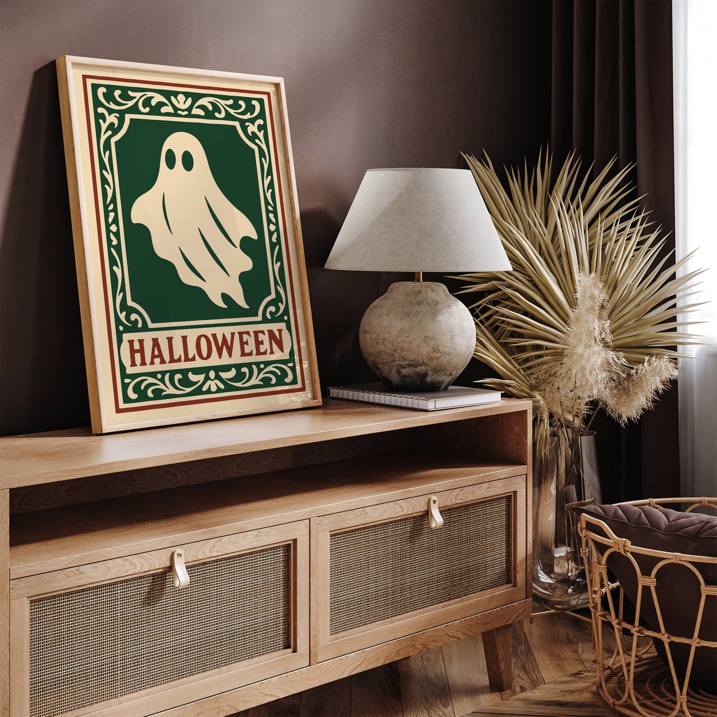 Halloween Ghost Poster -  Victorian Gothic Art Print