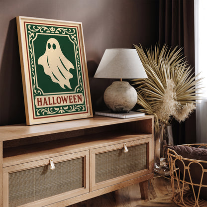 Halloween Ghost Poster -  Victorian Gothic Art Print