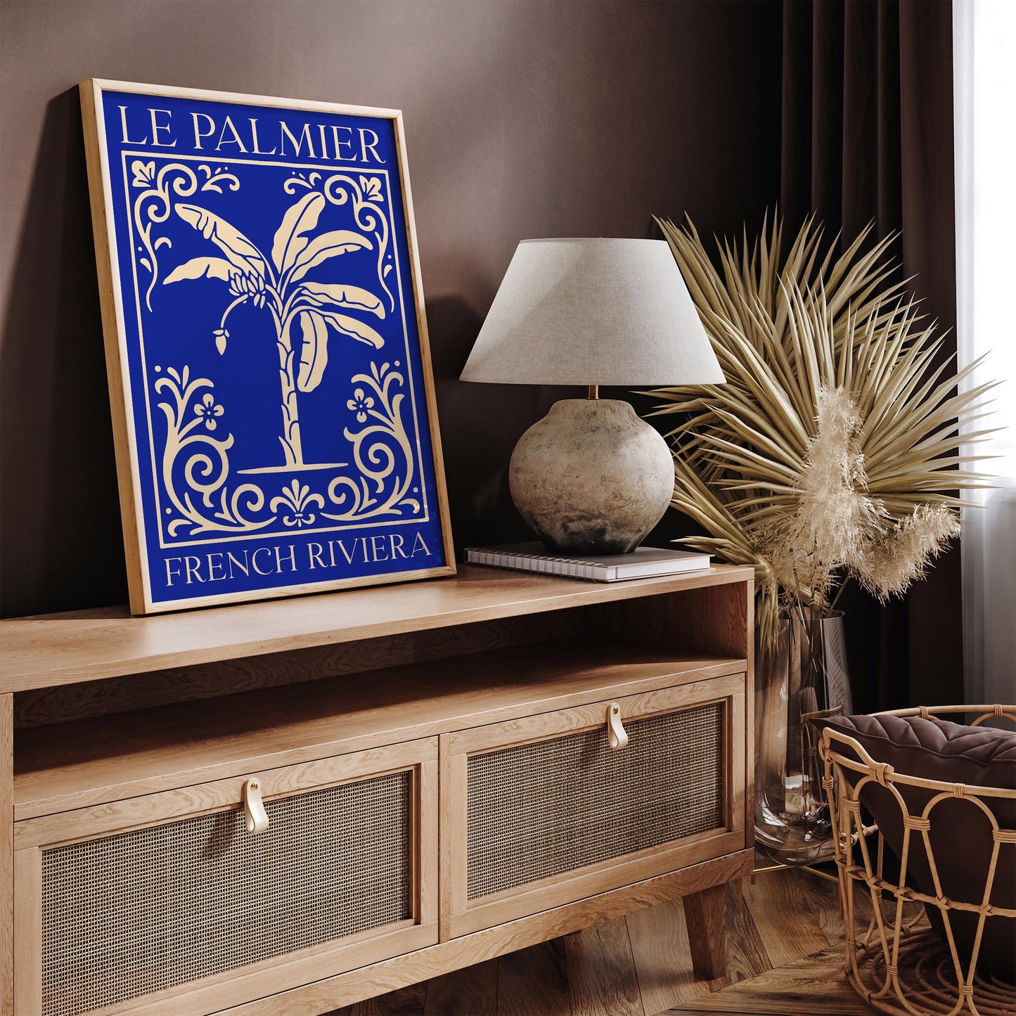 Le Palmier French Riviera Poster