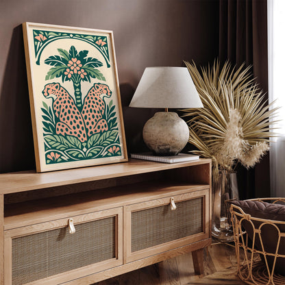 Jungle Bohemian Cheetah Wall Art Print