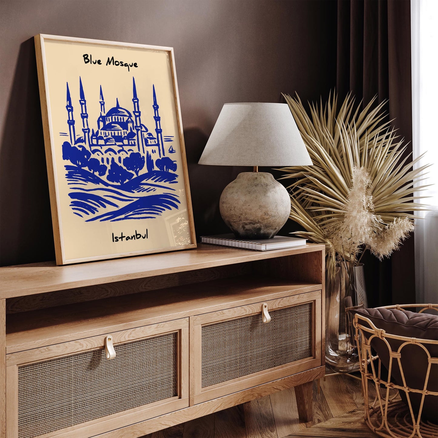 Blue Mosque Poster - Istanbul Travel Wall Art