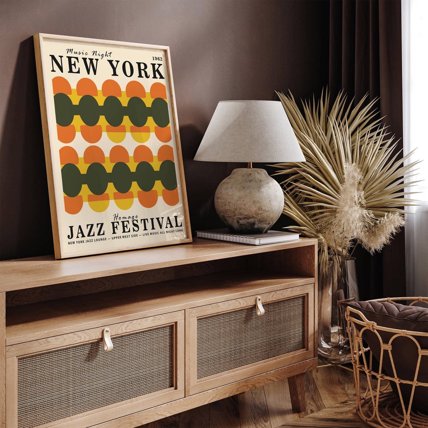 New York Music Night 60s Vibe Poster