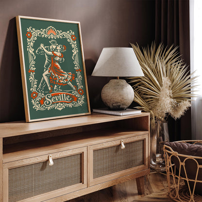 Seville City of Tango Poster Print