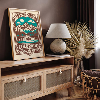Colorado Travel Poster - Retro Landscape Wall Art