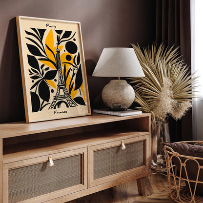 Paris France Modern Abstract Architectural Print