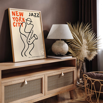 New York City Jazz Festival Art Poster