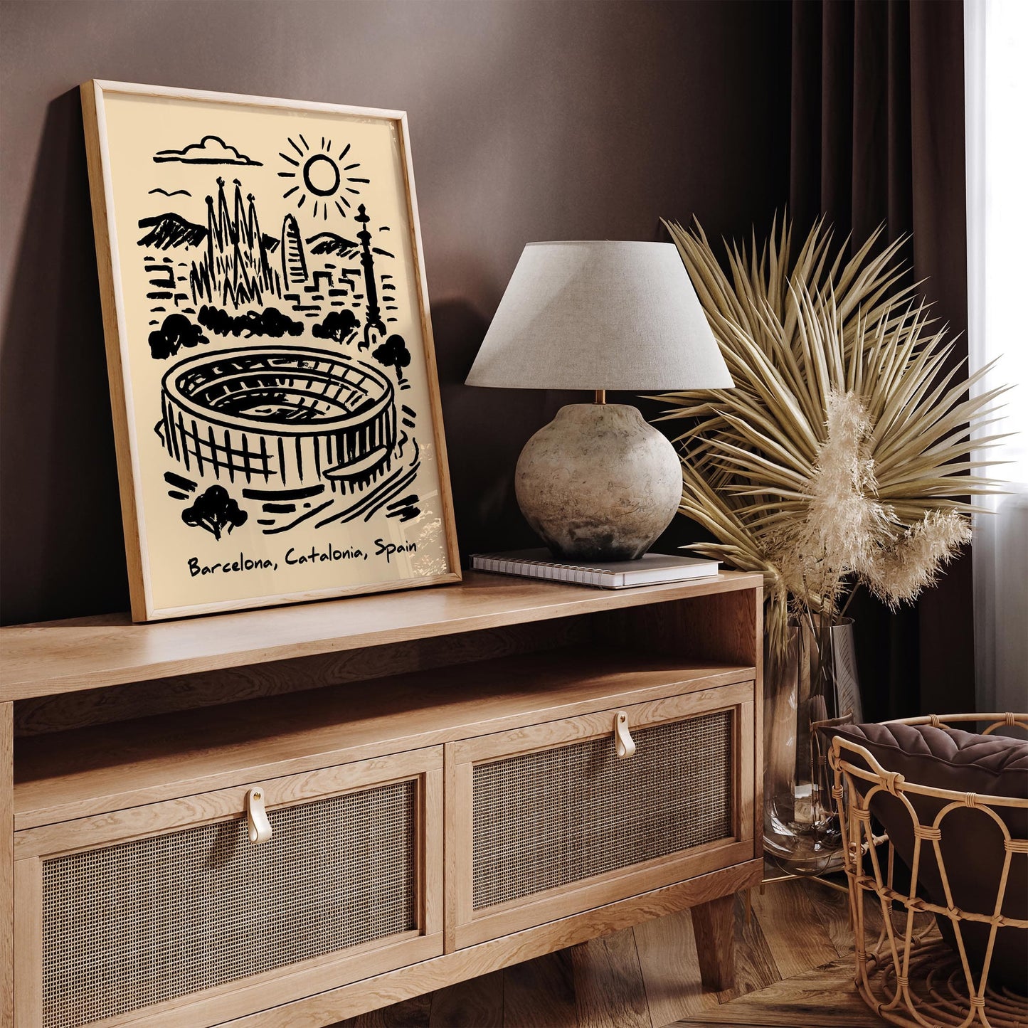 Camp Nou Poster - Barcelona Stadium Wall Art Print