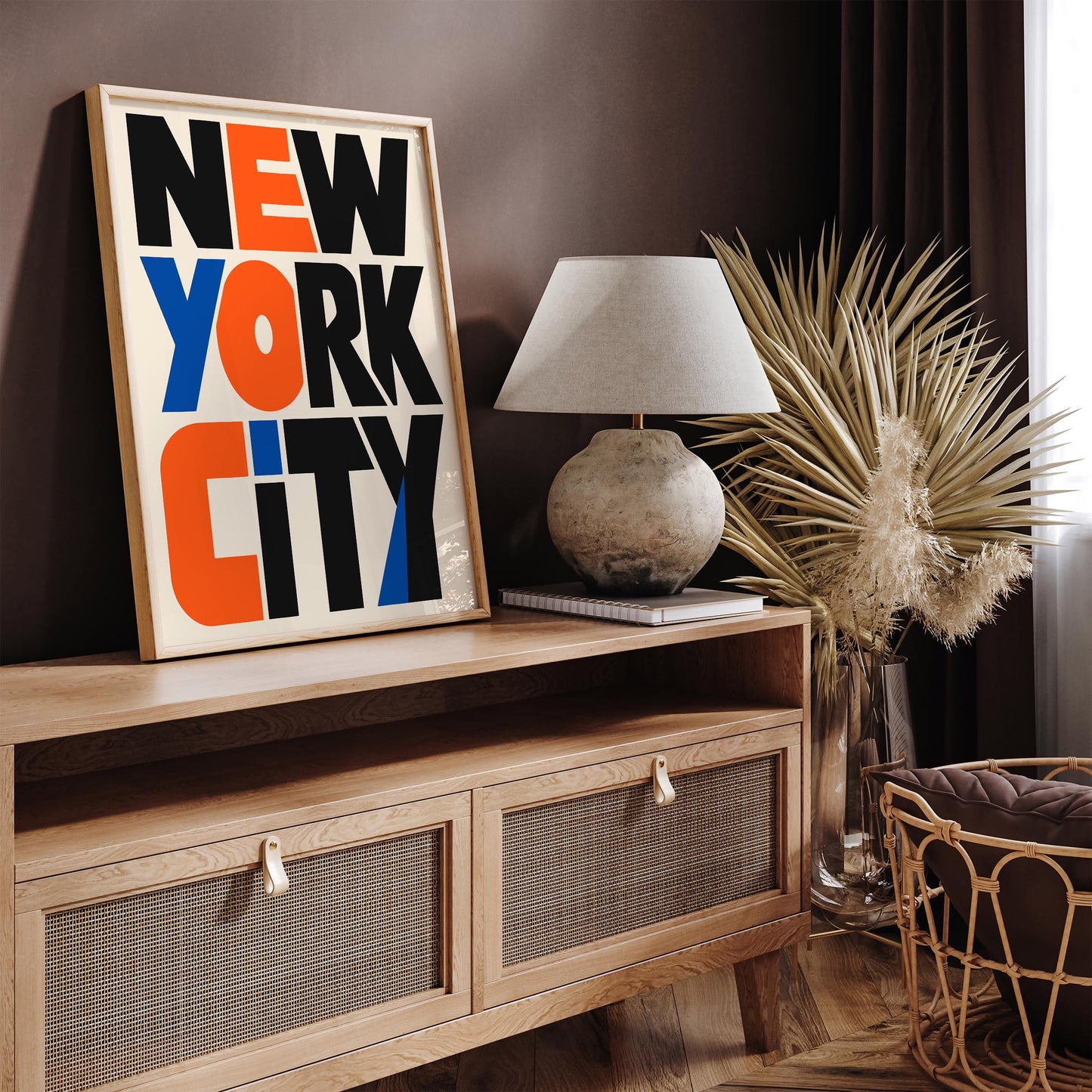 New York City Typography Poster – NYC Wall Art