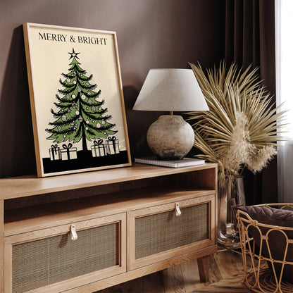 Minimalist Christas Tree Art Print 2024