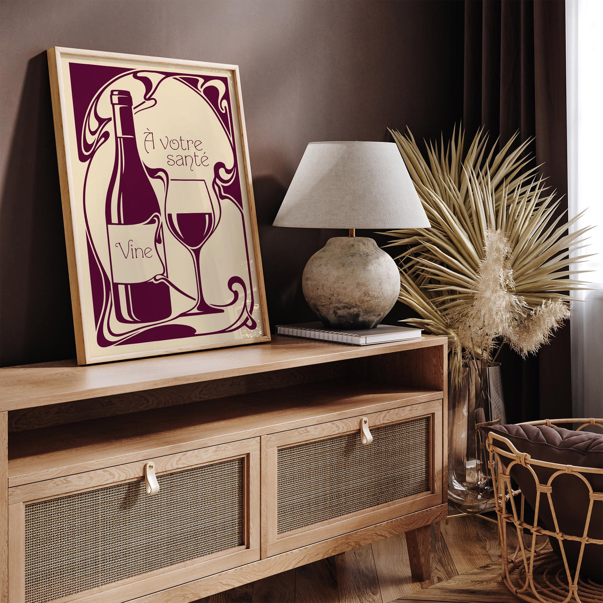 French Wine Kitchen Poster