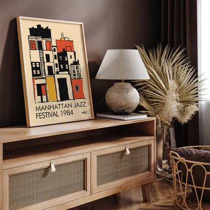 Manhattan Jazz Festival Poster - Music Wall Art