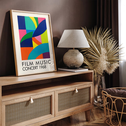 Film Music Concert Colorful Modern Print