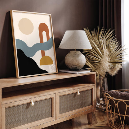 Modern Abstract Poster - Japandi Aesthetic Art Print