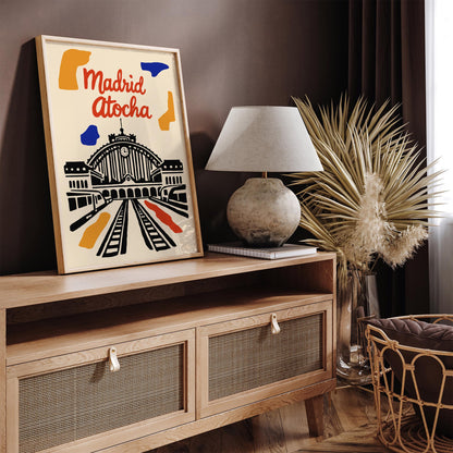 Madrid Atocha Railway Station Poster