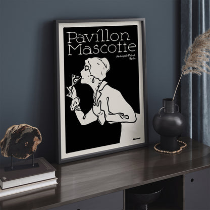 Vintage Restaurant Black and White Poster