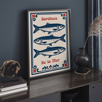 Sardines De la Met Poster - Nautical Art Print