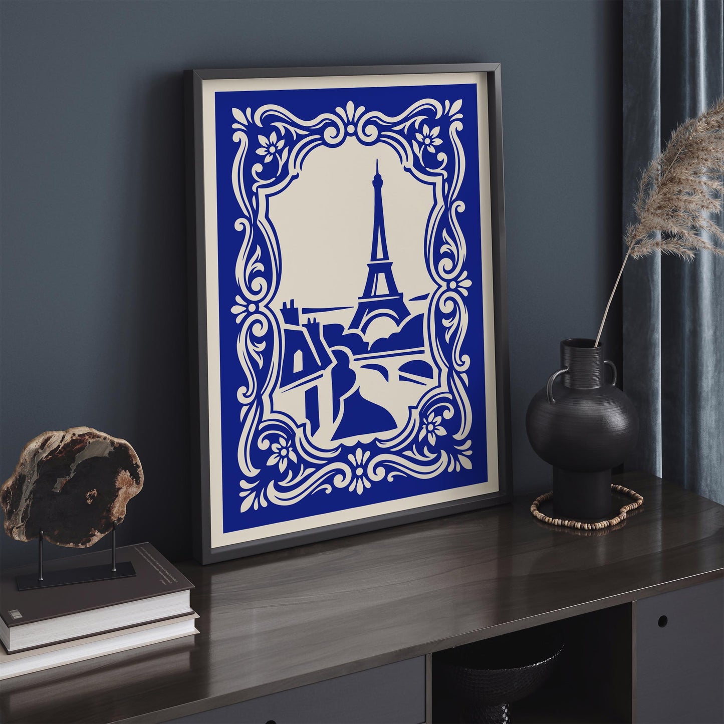 Paris Poster – Blue French Wall Art
