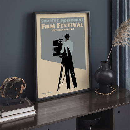 NYC Film Festival Vintage Poster Print