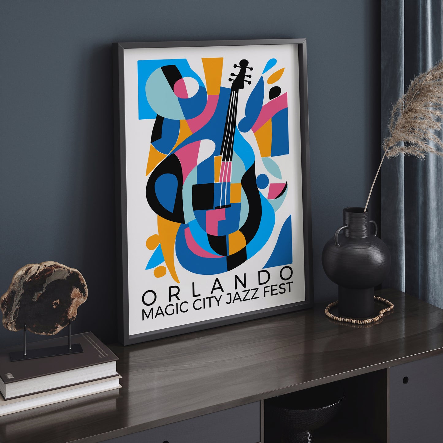 Orlando Jazz Festival Blue Poster