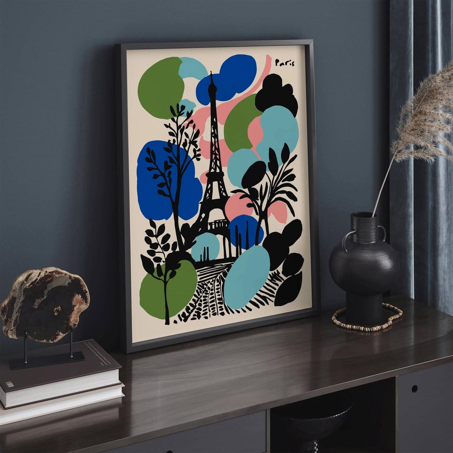 Eclectic Paris Eiffel Tower Poster