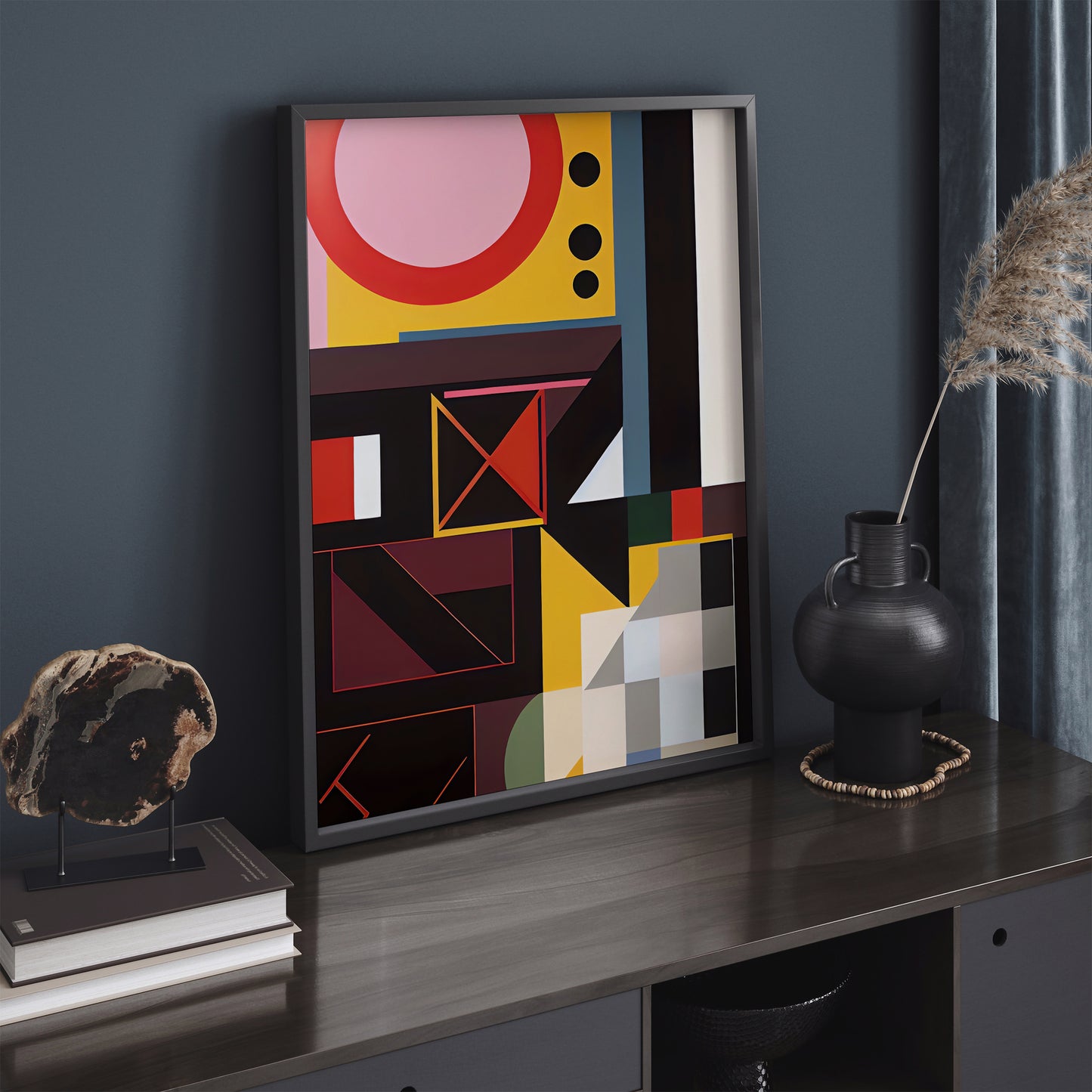 Mid-Century Modern Abstract Composition Poster