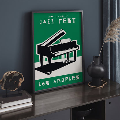 Green Los Angeles Music Poster 2024 Collection