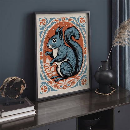 Rococo Squirrel Art Print