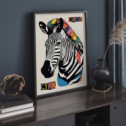 Circus Zebra - Vintage Polish Cyrk Poster