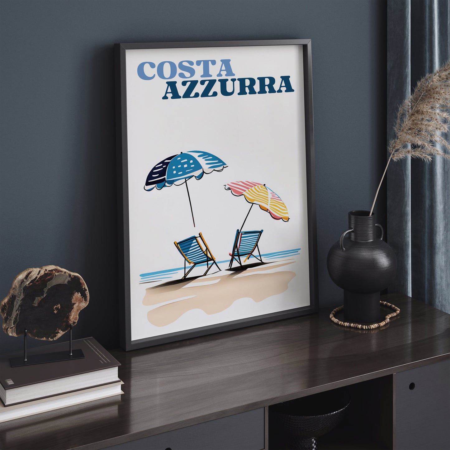 Costa Azzurra Travel Poster