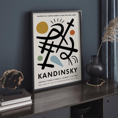Kandinsky Paris Exhibition Art Poster