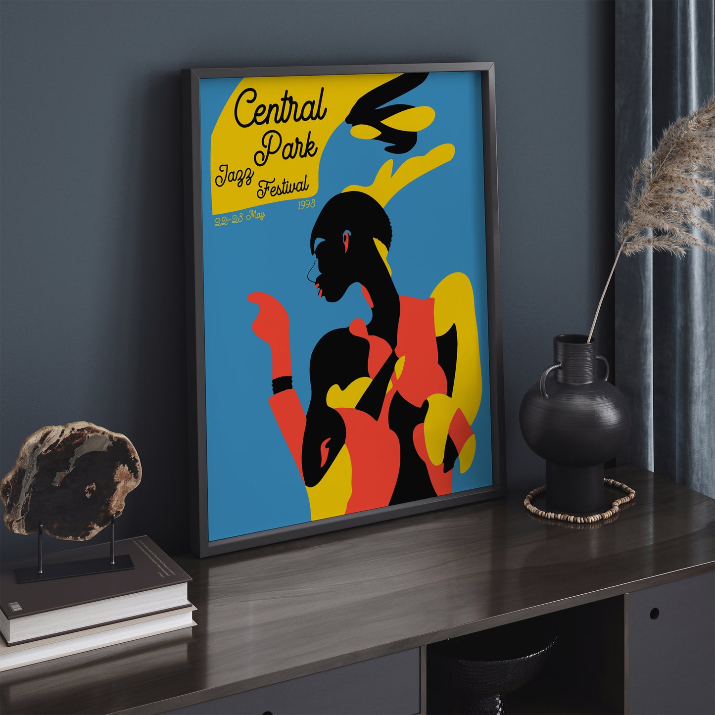 Central Park Jazz Festival Retro Poster