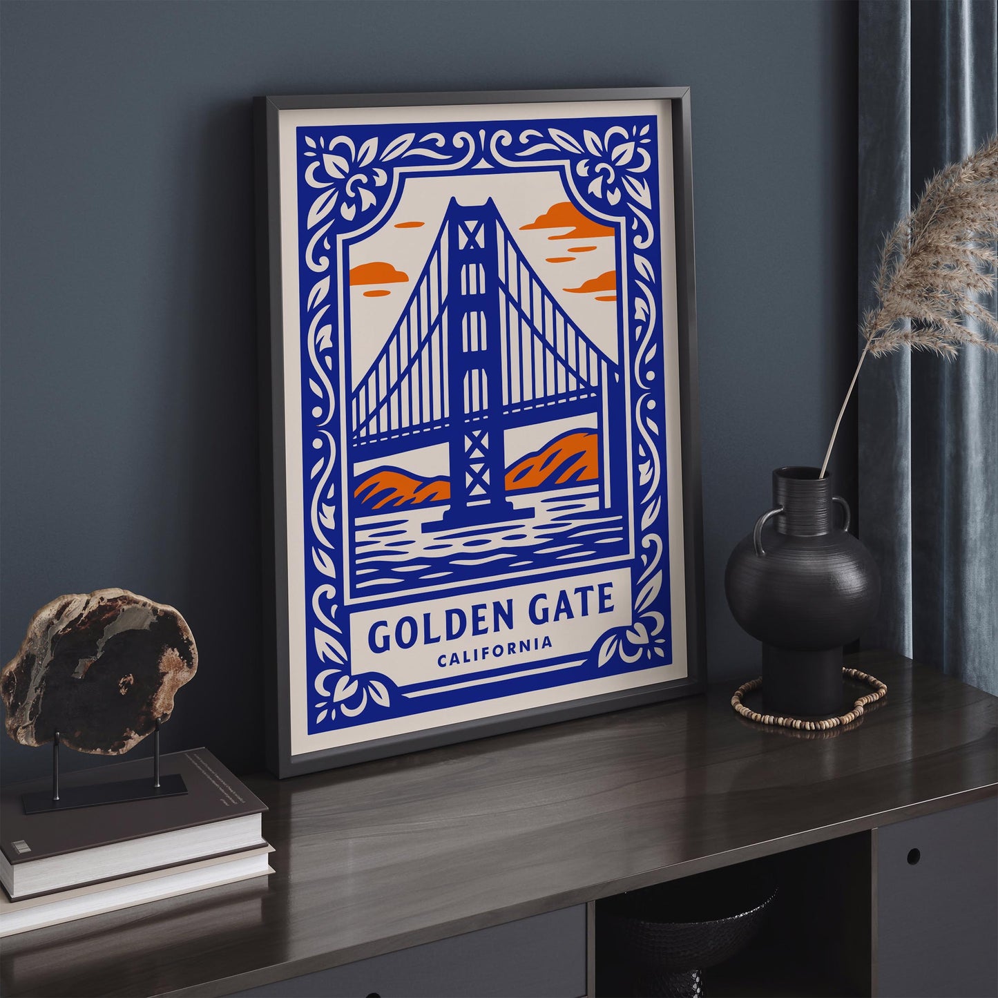 Golden Gate Calfornia Travel Poster