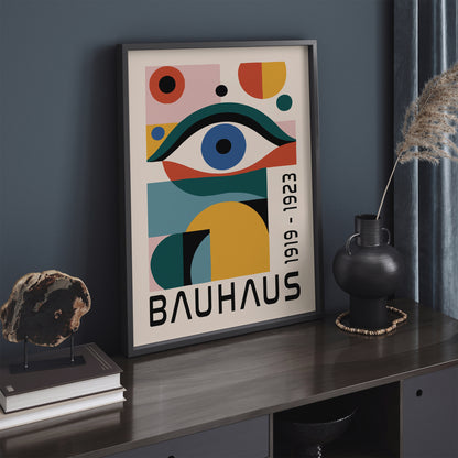 Bauhaus Modern Eye Poster