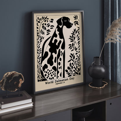 World Dalmatian Day B&W Poster