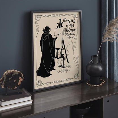 Mucha & Chéret Art Nouveau Poster