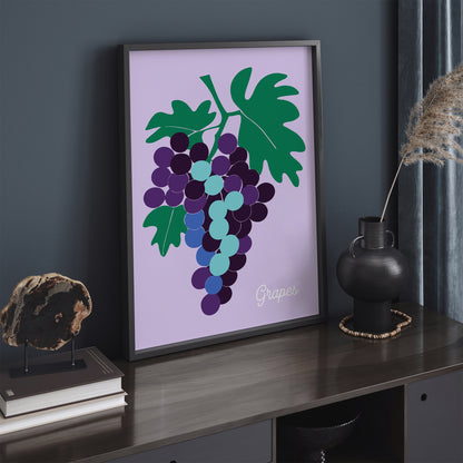 Grapes Fruit Kitchen Art Print